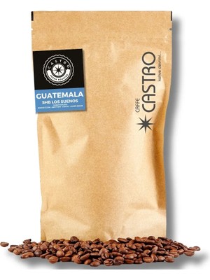 Castro Guatemala SHB Öğütülmemiş Çekirdek Kahve 250 gr