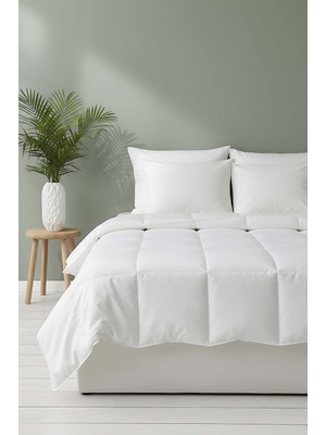 Beyaz Çift Kişilik Mikro Yorgan 195X215 cm