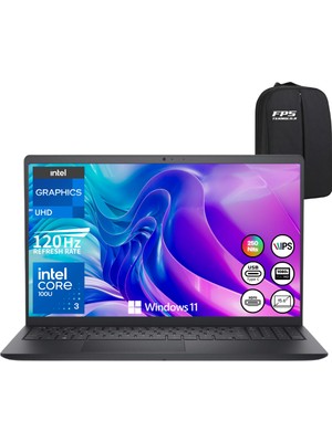 Dell Pro 15 PV15250 Core 3 100U 8gb Ram 512GB SSD 15.6" Fhd IPS 120Hz W11 Taşınabilir Bilgisayar