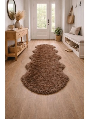 Eyprich Kuzu Post Peluş Süet Taban Ince Halı - Yumuşak Dokulu