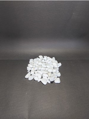 5 kg Beyaz Dekoratif Çakıl Taşı Bahçe Saksı Akvaryum Teraryum Süs Taşı Doğal Taş