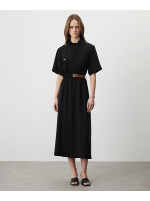 Miss İpekyol Kontrast Kemerli Elbise IS1260002174001