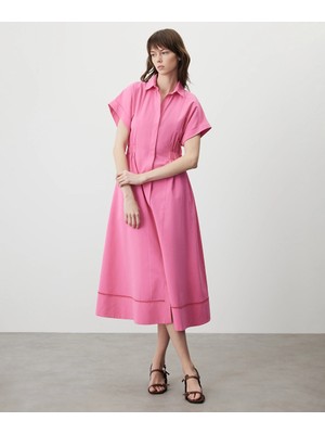 Miss İpekyol Elastik bel gömlek elbise IS1260002177033