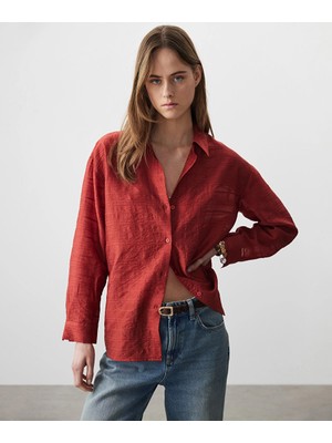 Miss İpekyol Dokulu Gömlek IS1260025090DE4