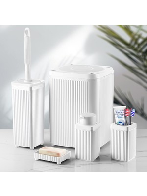 Feyza Design Şık ve Fonksiyonel Kare Banyo Seti, Düzen ve Estetik Sağlar