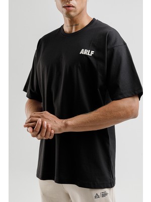 Airlife Better Self Geniş Kesim Erkek Tişörtü Siyah