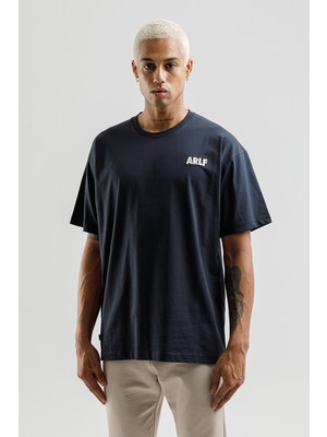 Airlife Better Self Geniş Kesim Erkek Tişörtü Lacivert