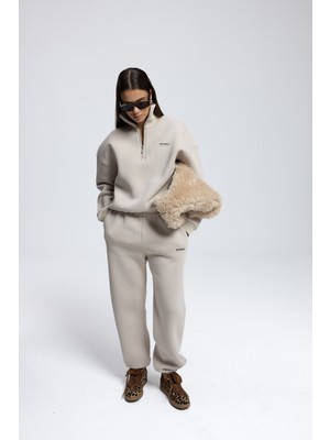 Mai Ravel Fermuarlı Detay Kemik Eşofman Takım