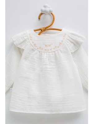 Caramell3-18 Ay Arası Only Flowers Ikili Takım - Ekru