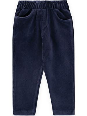 Cigit Fitilli Kadife Pantolon 8-12 Yaş Lacivert