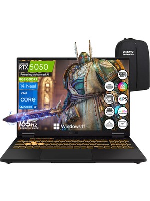 Asus Tuf Gaming F16 FX608JHR İ7-14650HX RTX5050 115W 32GB Ram 1tb SSD 16" IPS Wuxga 165Hz Taşınabilir Bilgisayar