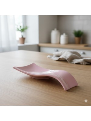 Minole Premium Seramik Kepçe Altlığı - Modern Mutfak Tezgah Üstü Kaşık Altlığı - Şık Tasarım