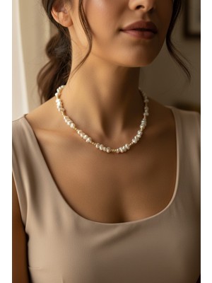 Atalya Accessory Barok Inci Kadın Kolye