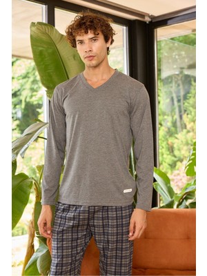 Kly Midi Yaka Pijama Takımı 9265