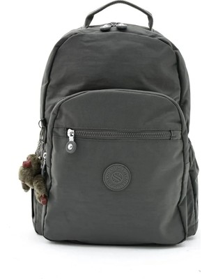 Sanmorris Unisex Suya Dayanıklı Sırt Çantası Laptop Bölmeli Çok Gözlü Orta Boy Okul ve Seyahat Çantası