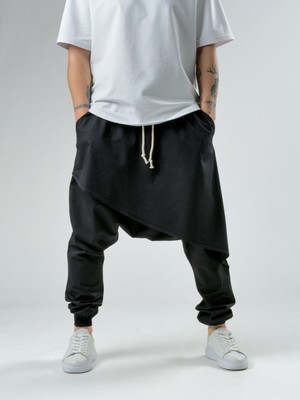 Cocopelli Tasarım Gabardin Erkek Siyah Şalvar COC2894