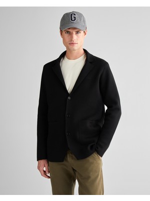 Gant Erkek Siyah Relaxed Fit Kruvaze Mont 71253107T.5