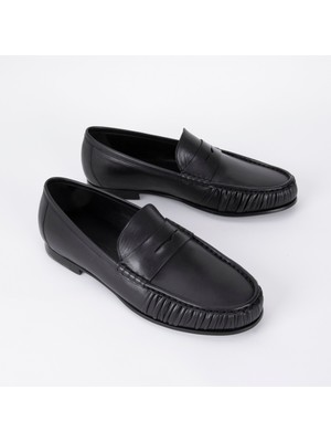 BloominBag Sovereign Loafer Onyx Black Premium Hakiki Deri Erkek Loafer Ayakkabı - 42 Numara