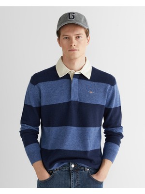 Gant Erkek Lacivert Regular Fit Polo Yaka Triko 8050258.410