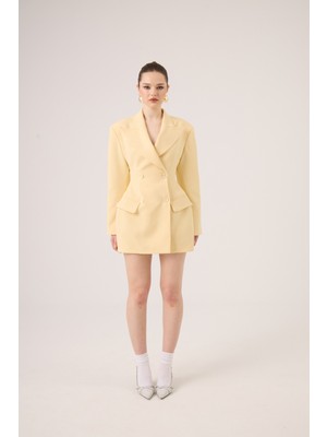 Holly Lolly Belden Oturmalı Galina Blazer Ceket Sarı