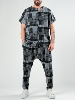 Cocopelli Yama Desenli Erkek Şalvar COC2888