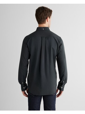 Gant Erkek Siyah Regular Fit Oxford Gömlek 3250221.5