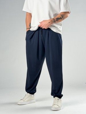 Cocopelli Pileli Lacivert Erkek Jogger Pantolon COC2857