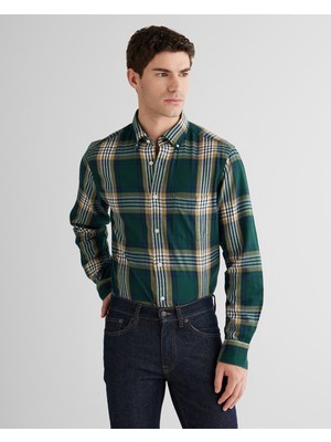 Gant Erkek Yeşil Regular Fit Düğmeli Gömlek 3250243.374