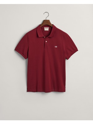 Gant Erkek Bordo Regular Fit Polo 2210.604