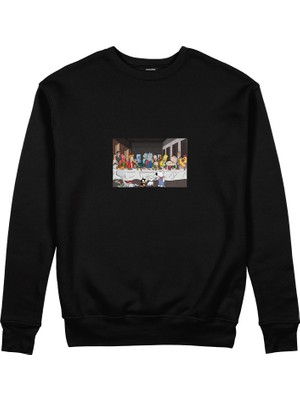The Lucid Lab Champions Last Supper Sweatshirt - Siyah