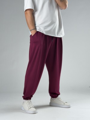 Cocopelli Pileli Vişne Erkek Jogger Pantolon COC2859