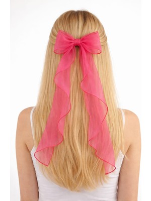 Gigi Giyim Uzun Kuyruklu Fiyonklu Otomatik Tül Kadın Toka