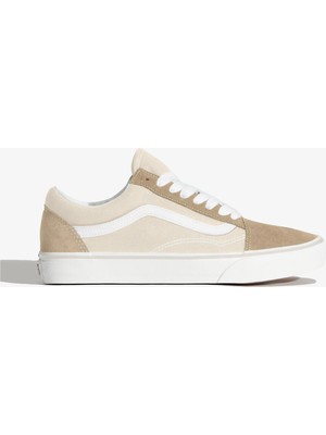 Vans Old Skool Unisex Krem Sneaker.-