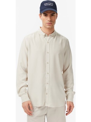 Nautica Erkek Gri Regular Fit Gömlek W65400T.0LR