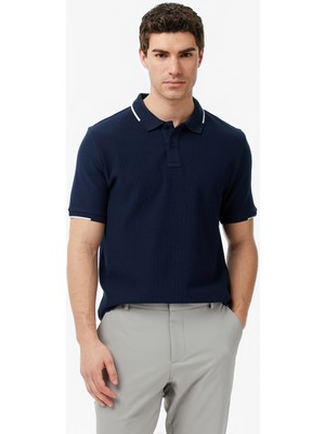 Nautica Erkek Lacivert Regular Fit Polo Yaka T-Shirt K65348T.4NV