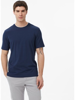 Nautica Erkek Lacivert Regular Fit T-Shirt V65317T.4NV