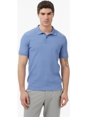 Nautica Erkek Mavi Slim Fit Polo Yaka T-Shirt K65302T.4MY