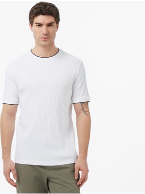Nautica Erkek Beyaz Regular Fit T-Shirt V65370T.1BW