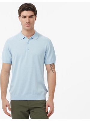 Nautica Erkek Mavi Regular Fit Kısa Kollu Triko S65114T.4NG