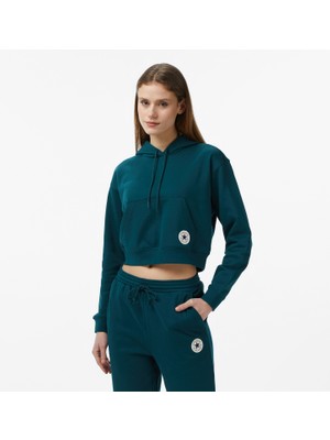 Converse Classic Kadın Mor Crop Sweatshirt.muq