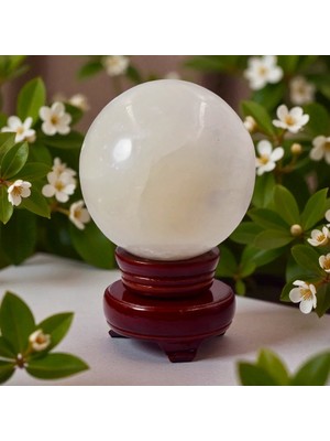Doğaltaş Selenit Küre