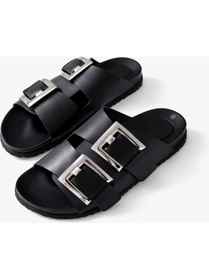 Nope21 Torino Siyah Hakiki Deri Terlik