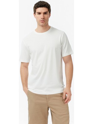 Nautica Erkek Beyaz Regular Fit Baskılı T-Shirt V65343T.1BW