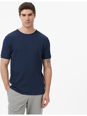 Nautica Erkek Lacivert Regular Fit T-Shirt V65370T.4NV