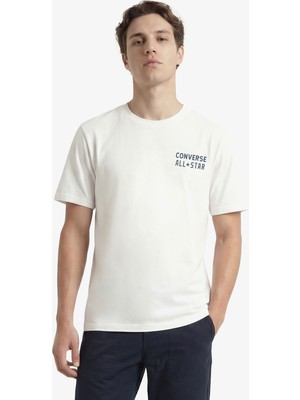 Converse Retro Chuck Taylor Erkek Beyaz T-Shirt.wht