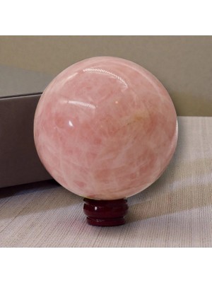 Doğaltaş Pembe Kuvars Küre