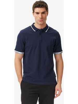 Nautica Erkek Lacivert Regular Fit Polo Yaka T-Shirt K65354T.4NV