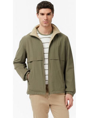 Nautica Erkek Yeşil Regular Fit Dik Yaka Çift Taraflı Su Itici Mont J65007T.3SO