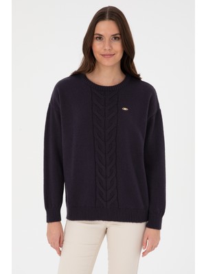 U.s. Polo Assn. Kadın Açık Lacivert Kazak /triko 50314758-VR059