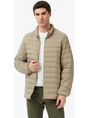 Nautica Erkek Bej Regular Fit Dik Yaka Su Itici Kaz Tüyü Mont J57041T.2VT